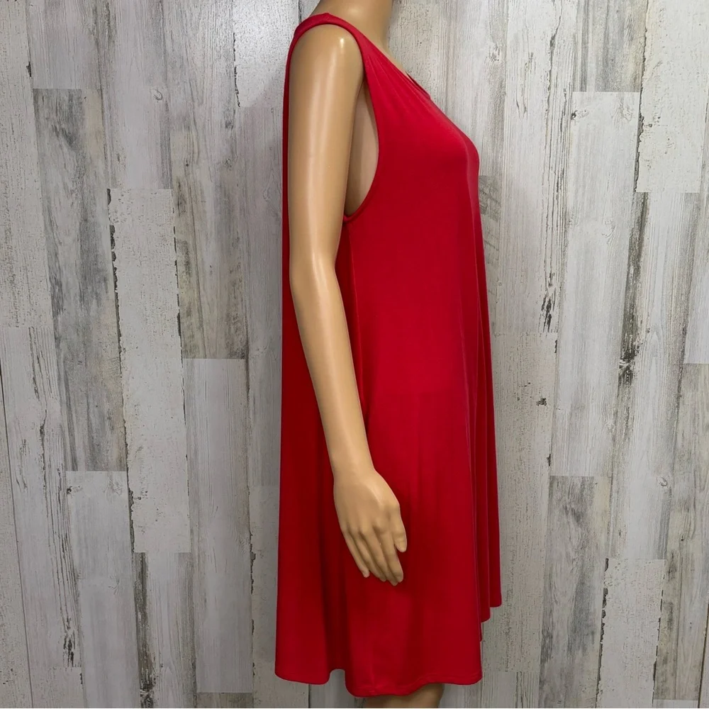Zenana Premium‎ Sleeveless Red Tank Dress